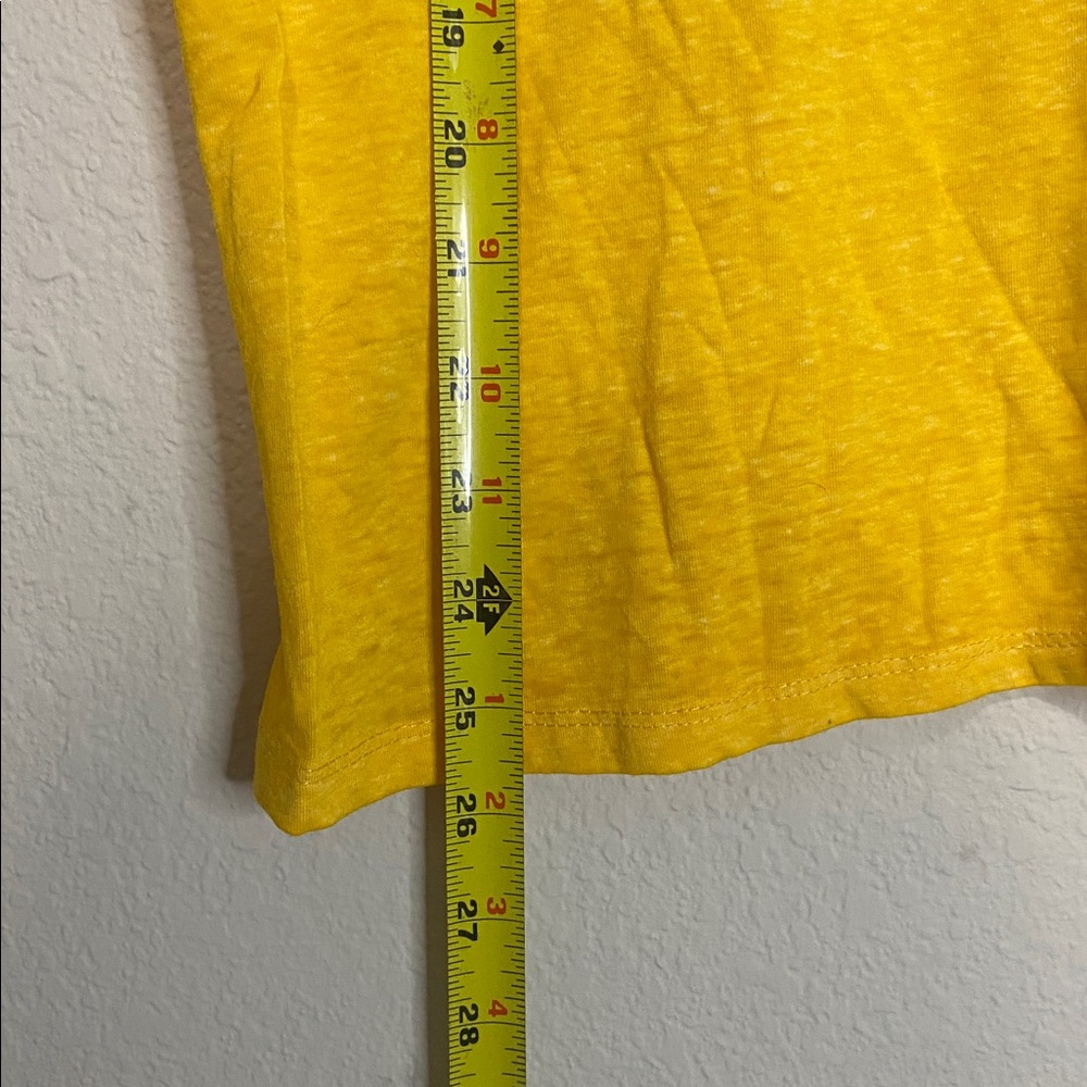 🎱Yellow lightweight “Eggo” waffle short sleeve top! - Picture 5 of 6